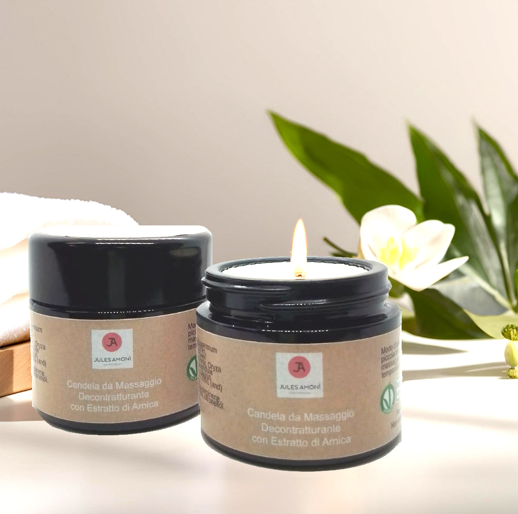 Candela Massaggio_decontratturante_arnica_montana_jules amoni Cosmetiques