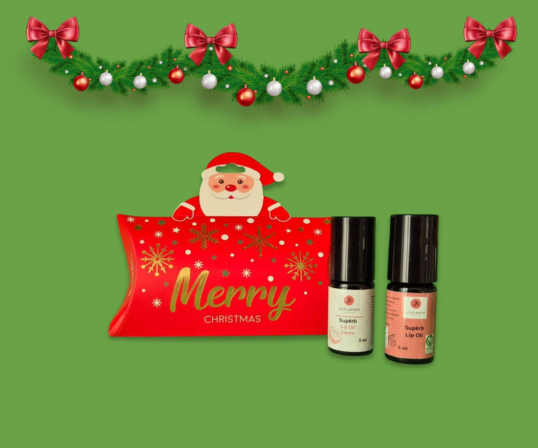 Lip Oil al miele o cocco box Natale Jules Amonì cosmetiques