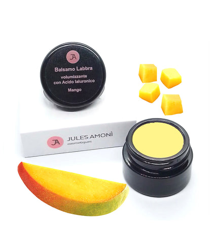 Balsamo labbra-Mango- con Acido Ialuronico- per volummizarre-Jules Amonì cosmetiques