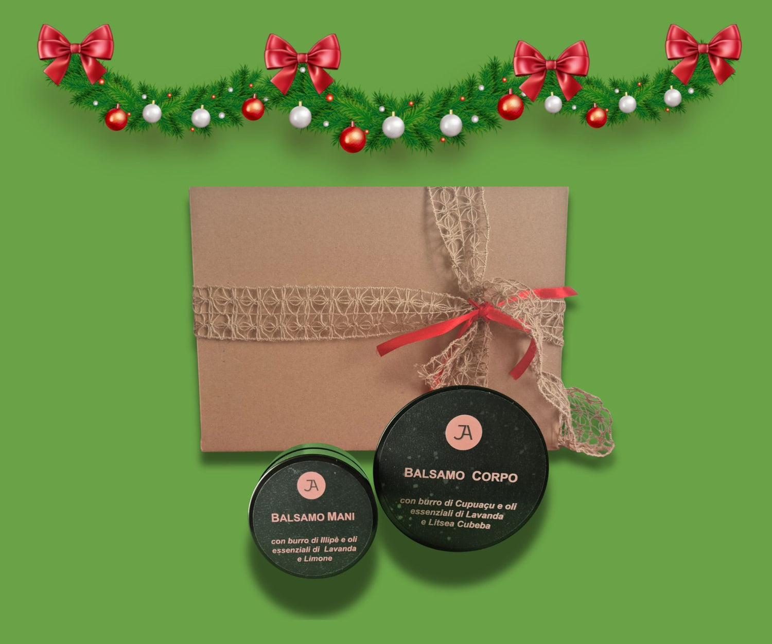 Balsamo corpo e mani regalo Natale Jules Amoni